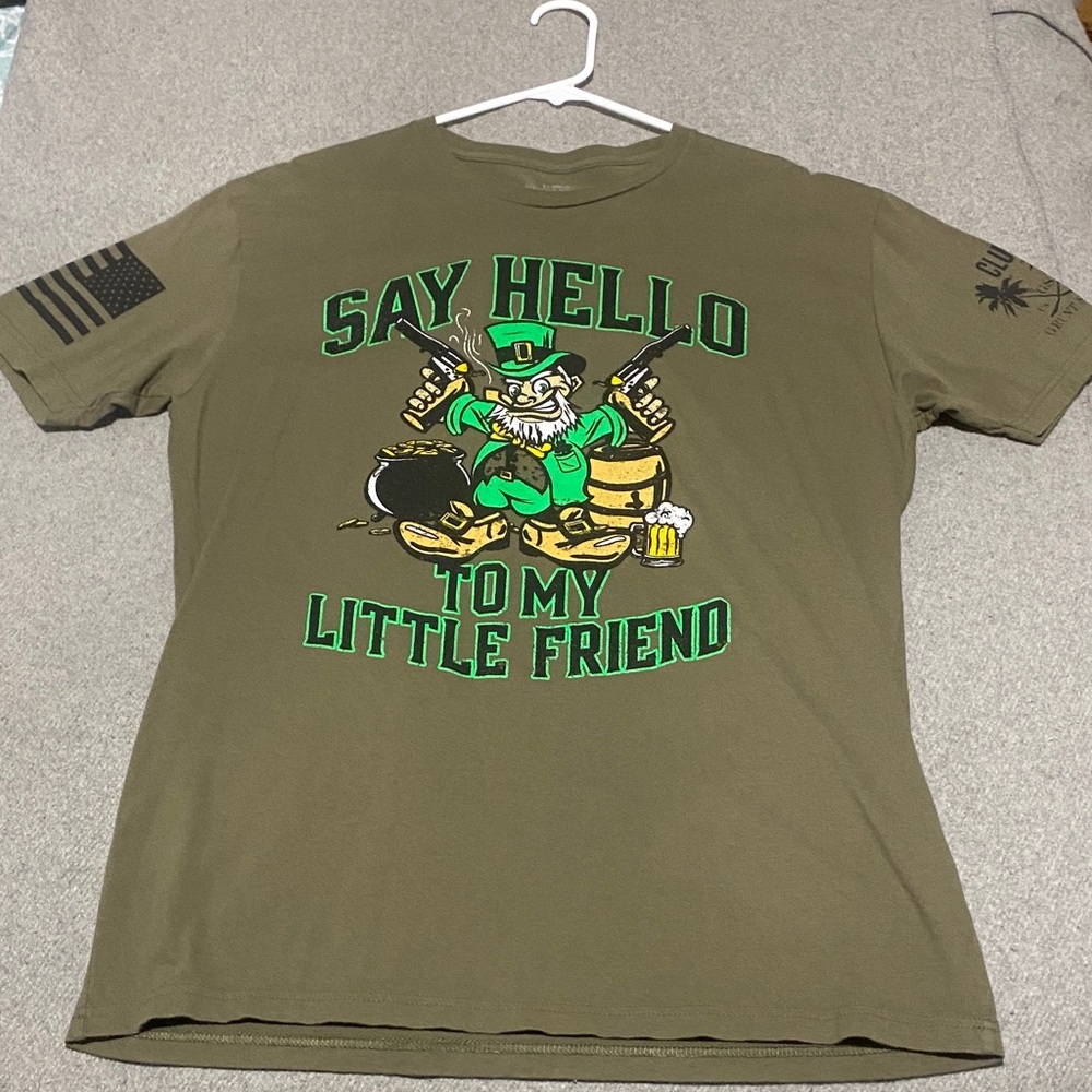 Grunt Style Olive Green Graphic Tee St.Patricks Day